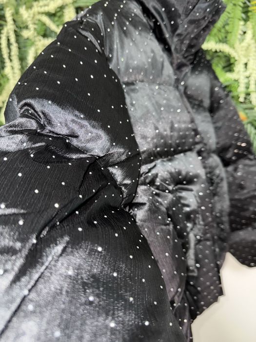 Geaca neagra cu cristale Swarovski