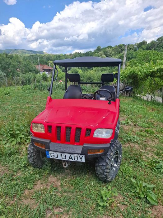 UTV/Vehicul utilitar 4x4 cu benă basculabilă. Alternativa la ATV - cu volan