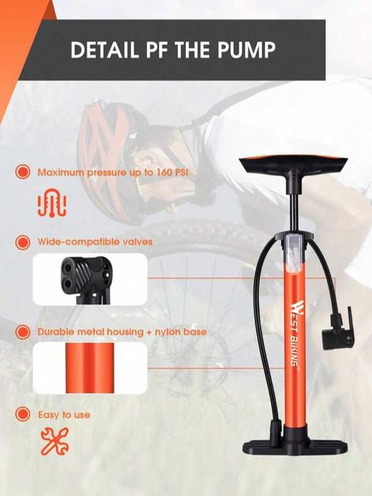 Pompă cu cilindru gonflabil vertical . Otel inoxidabil