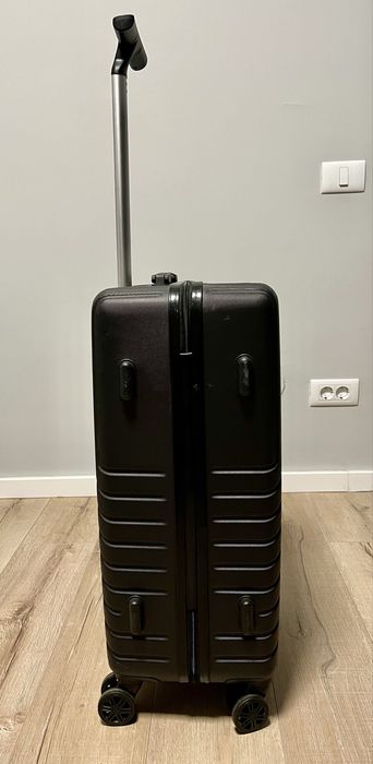 Valiza de Cabina Troler Negru Rigida