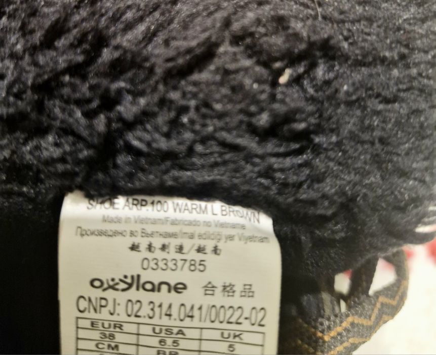 Ghete cu SH 100 warm, marimea 38, maro