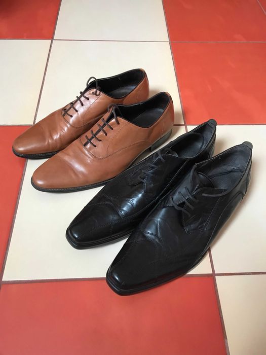 Vand doua perechi pantofi barbati_piele naturala_nr. 43