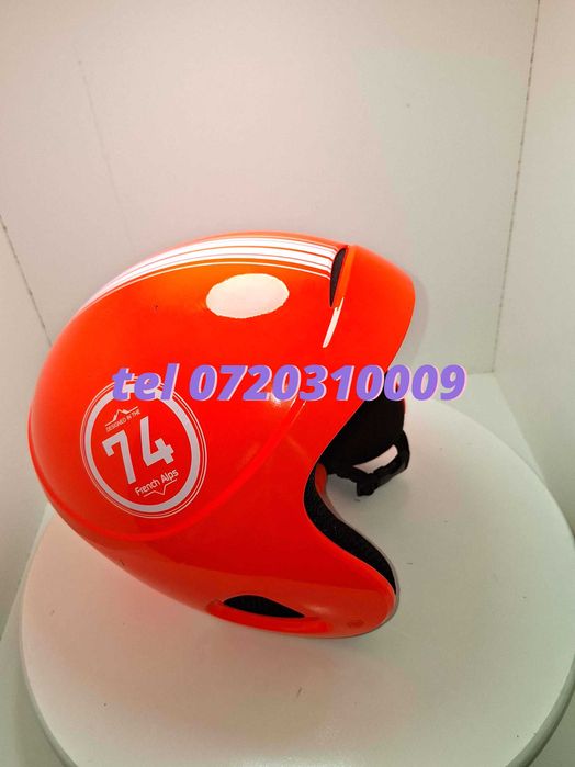 Casca Schi Junior Decathlon Wedze H400 , Portocalie , 53 - 56 Cm , 530 G Sh