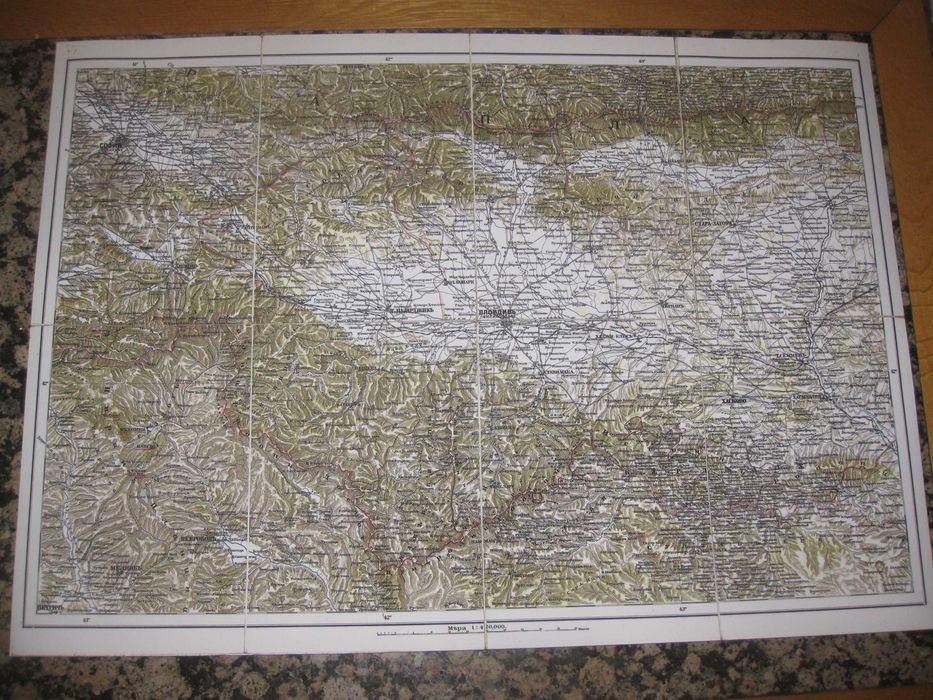 Карта на България съ прилежащите неи държави 1892 год.