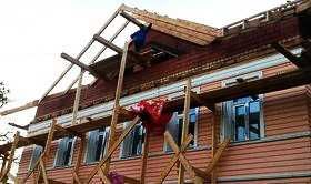 Строим дом, кладка стен и крыша кровля