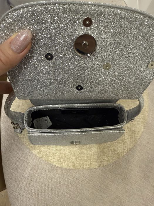 Сумка Gaelle серебристая