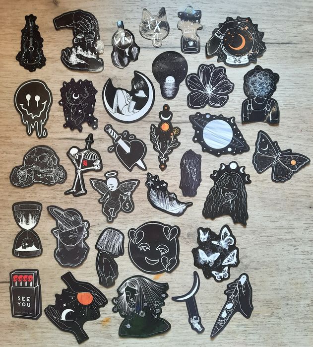 Стикеры готика водостойкие