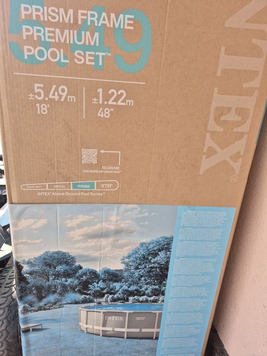 Intex басейн 5.49 x 1.22 м със стълба