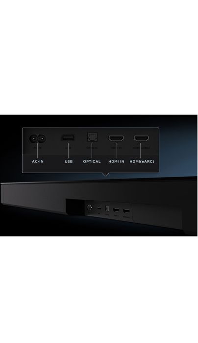 450Soundbar TCL Q85H, 7.1.4, 860W, Bluetooth 5.1, Dolby Atmos & DTS-Virtual:X, e-ARC, Subwoofer Wireless, Negru