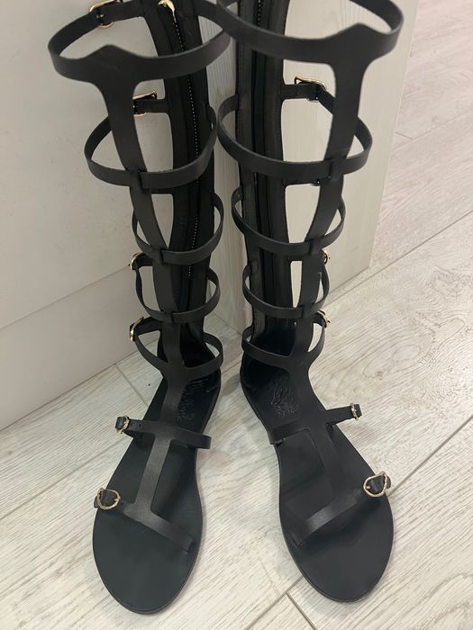 Sandale gladiator cu caramb inalt 36