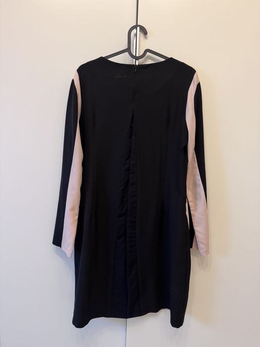 Rochie eleganta roz cu negru