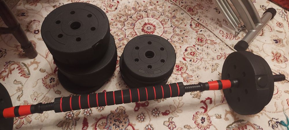 Гантели пластиковые