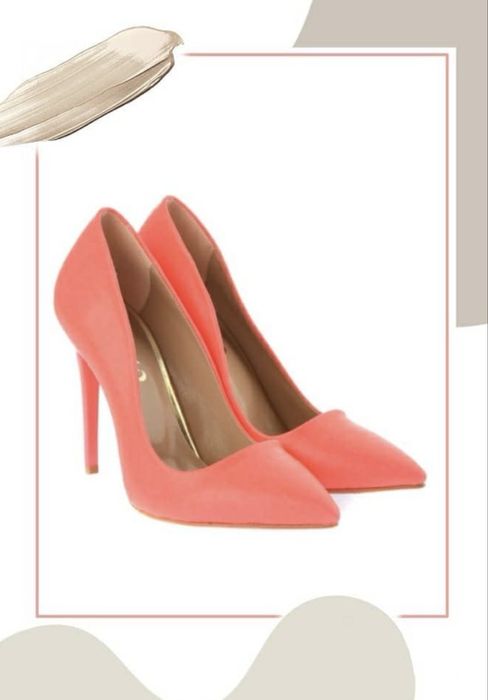 Туфли лодочки в цветк фукси оранжевый (производство Турция) 36,39,40 р