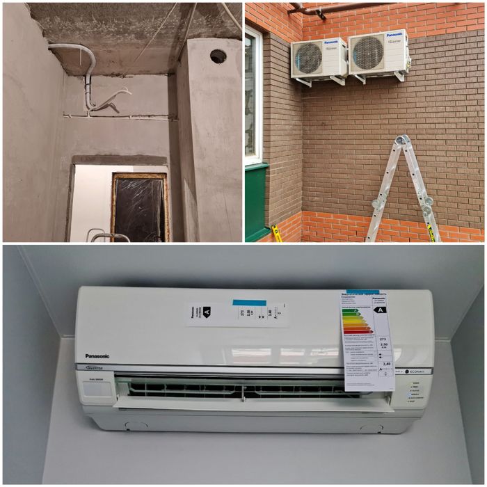 Установка кондиционеров, обслуживание, заправка профессиональная.