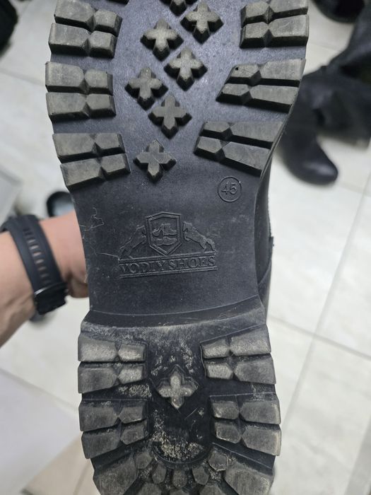 Берцы кожаные 45