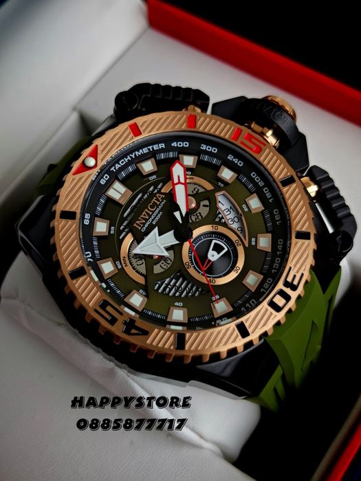 INVICTA Optimus Army green 66 mm, Инвикта нов ръчен часовник