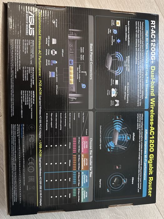 Router Wireless Asus RT AC1200G+