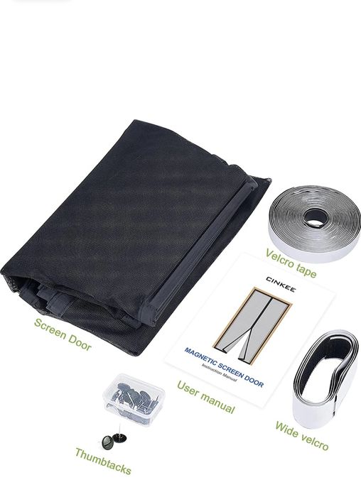 Plasa/Perdea usa anti insecte cu magnet de sus pana jos 120/220 cm