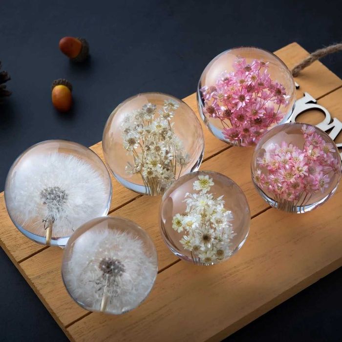 Ръчно изработени епоксидни лампи с цветя, безсмъртно цвете!