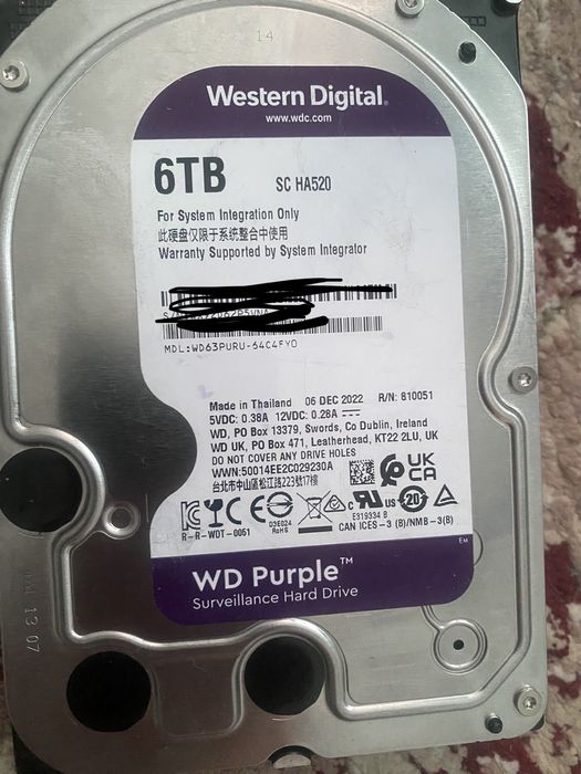 Три разных Жестких диска 6 tb