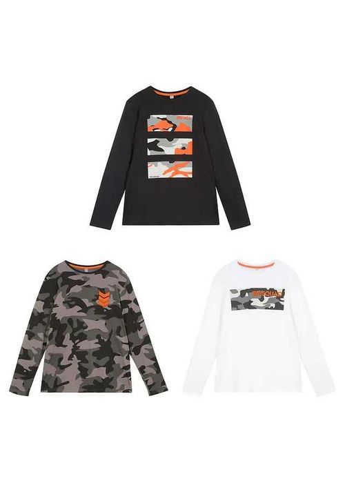 SET  3 Bluze   băieţi cu mâneci lungi  brand BONPRIX MAR.116/122