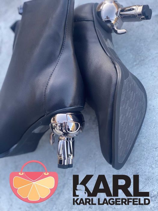 KARL LAGERFELD № 37 & 38 – Дамски боти от ест кожа с л