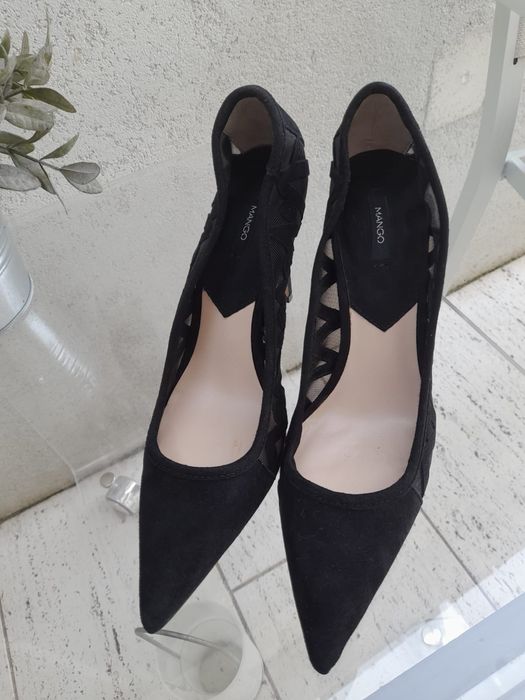 Pantofi negri nr 38 Mango