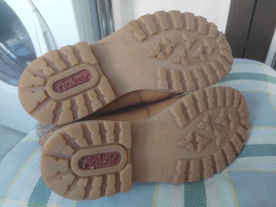 RIEKER 100% оригинални ботуши естествена кожа (стават за сняг и киша)