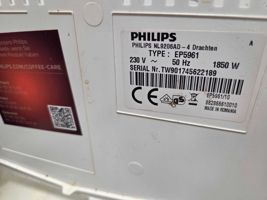 Espressor Automat Philips EP5961 Aparat cu Cafea Boabe Saeco Incanto
