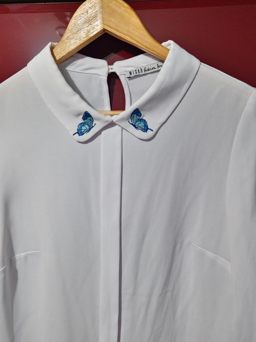 Cămașă Mizar cu fluturi la guler,mărimea 38.