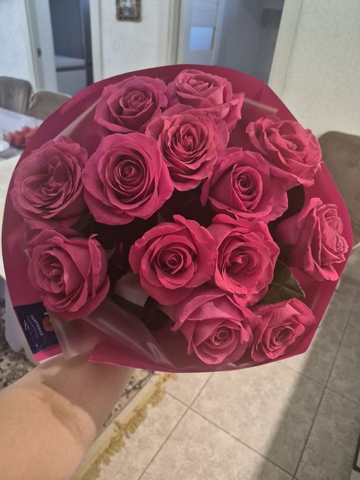 Свежие розы, цветы