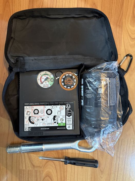 Kit pana, compresor si solutie valabila Mercedes Ford Opel Toyota Vw