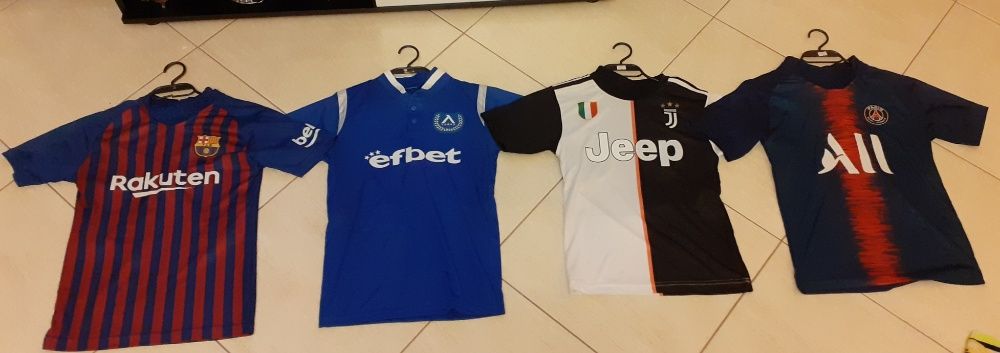 Промо Екип детско + тренирвъчен анцуг с дълъг ръкав Меси,Роналдо, нейм