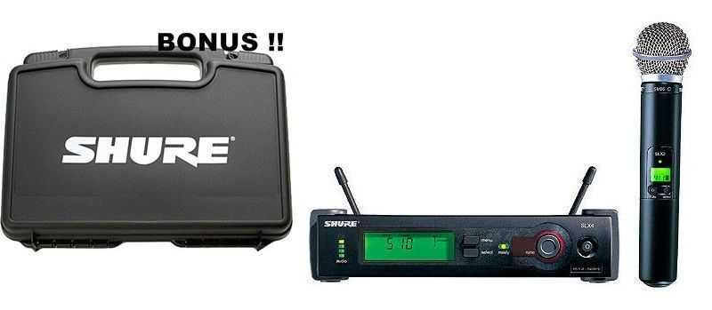 Sistem profesional microfon SHURE SLX4 BETA58A,cel mai bun pt.voce,nou