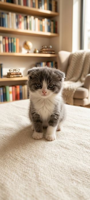 Scottish fold mushugi
