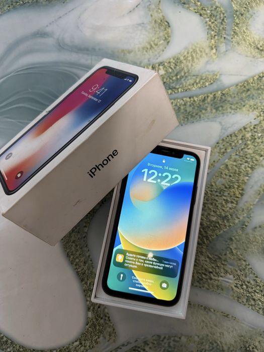 Айфон х на 64гб 100%
