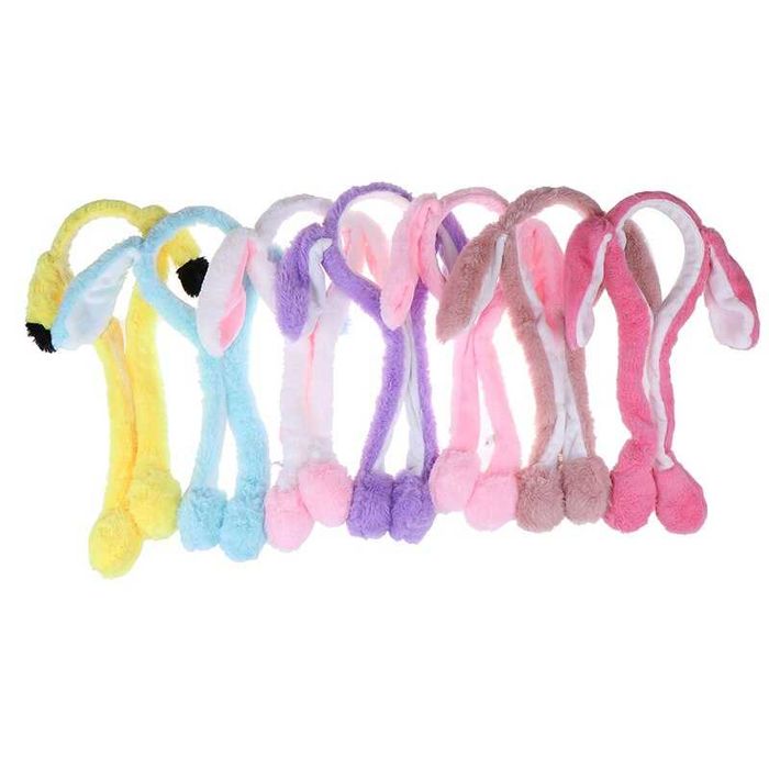 Ободок с двигающимися ушками повязка ушки кролика тренд Оптом розница