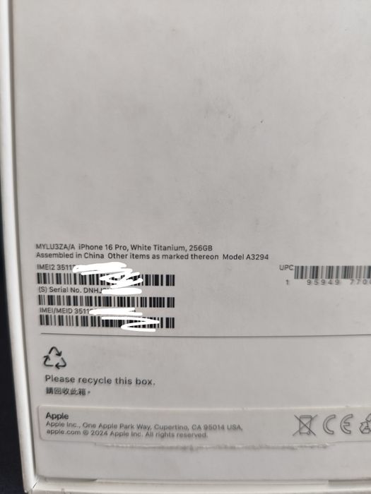 Iphone 16 pro 256Гб 2сим