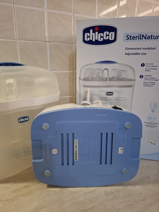 Sterilizator electric Chicco 2 în 1 cu vapori modulari