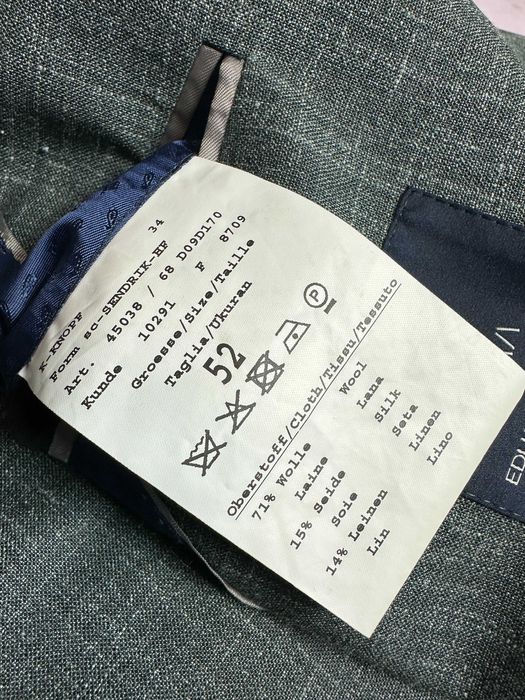 Sacou Eduard Dressler Loro Piana Lână Mătase In Maro Gri Mărimea 52