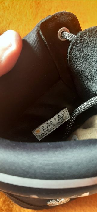 Ghete bocanci piele noi timberland black originale premium 40-41 26cm