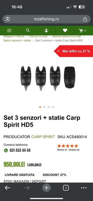 Set avertizori Carp Spirit HD5 3+1