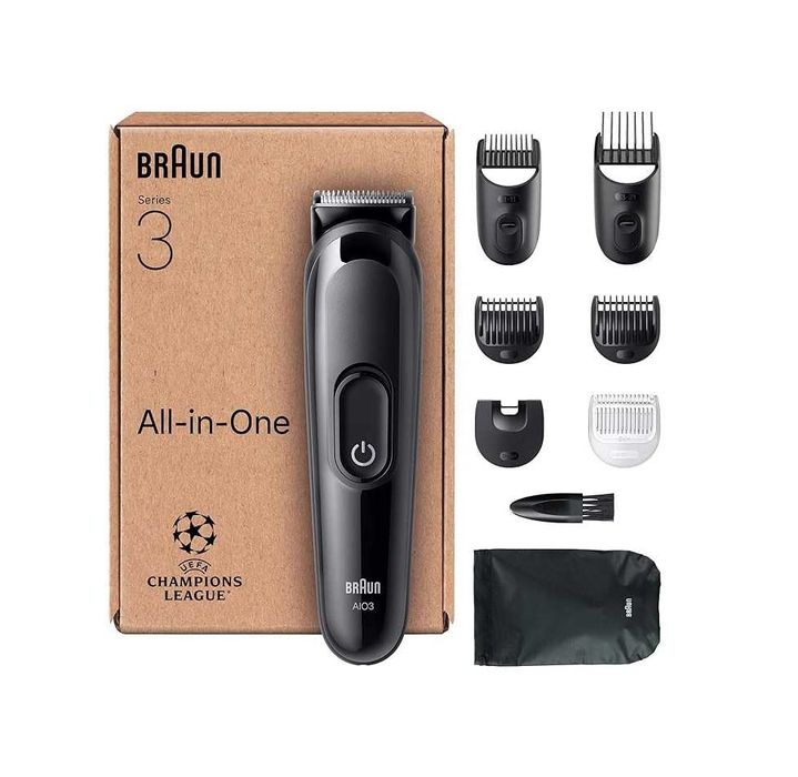 Тример за коса и брада - Braun All in One Series 3 AIO3545 8 в 1