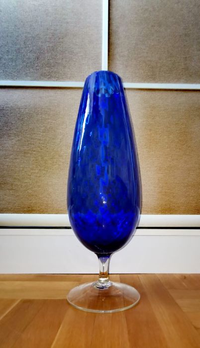 Антикварна чиния ръчно - духано стъкло марка Mdina Glass Малта супер !