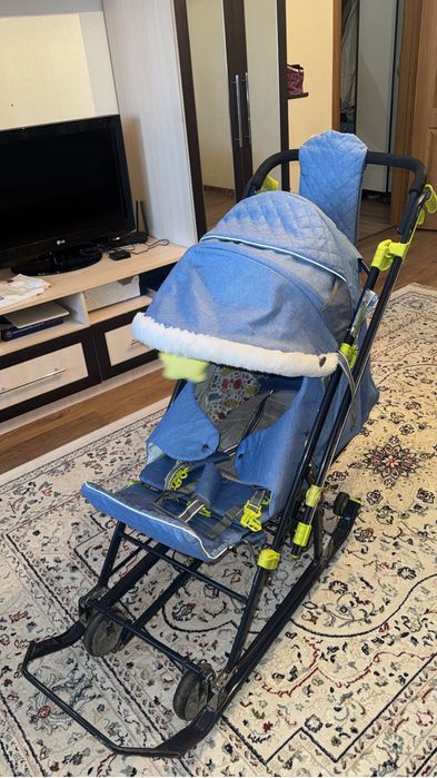 Детские санки-коляска!