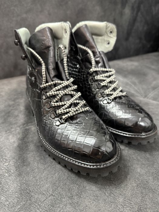 Ghete piele de aligator Belvedere Damian Artisan !OFERTA!