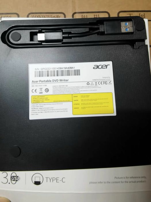 Двойной интерфейс Type-C / USB 3.0 Portable DVD Writer