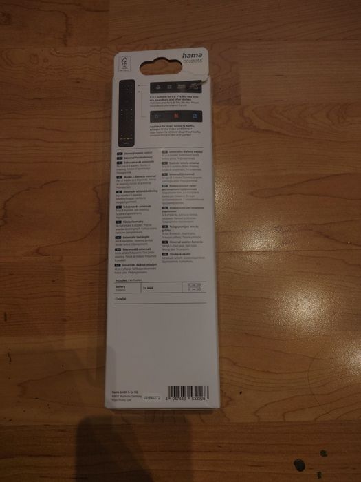 Telecomandă universală hama 00221055, compatibilă cu Samsung, LG, Philips, Panasonic, Sony, Grundig, Sharp și multe altele, nou-nouță