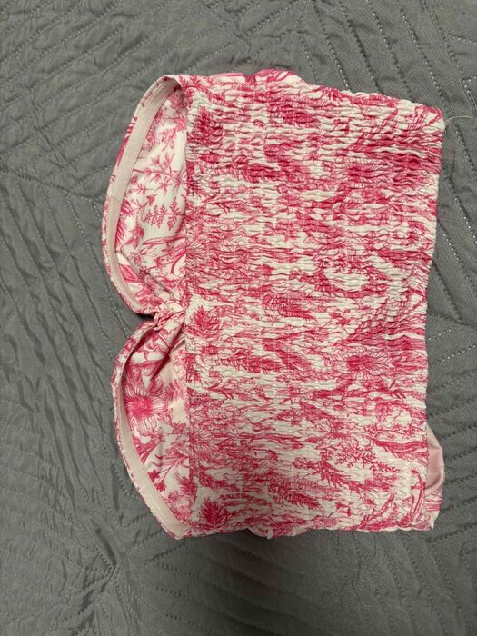 Рокличка в розово и бяло