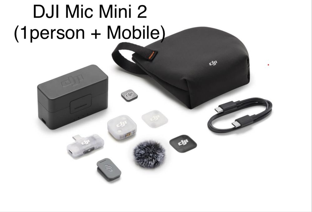DJI Mic Mini 2 (2Tx+Mobile+chargins case)